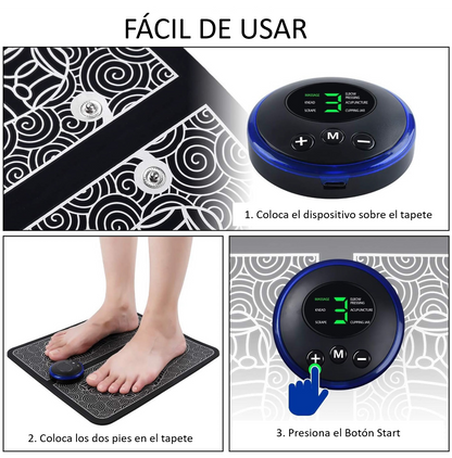 TAPETE MASAJEADOR EMS PORTÁTIL-USB 