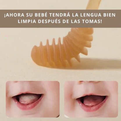 Cepillo Lingual de Silicona para Bebés. 