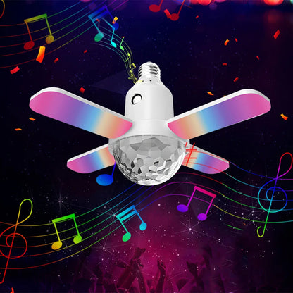 Bombilla LED de Techo con Altavoz Bluetooth y Control Remoto: Fiesta de Luces